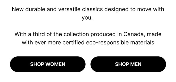 Shop New Versatile Classics - Altitude email component (single column layout)
