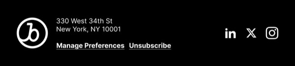 Email Footer Section - Braze email component (footer layout)