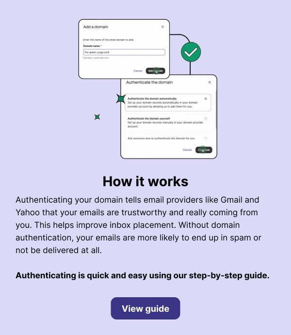 How it works - Brevo email component (single column layout)