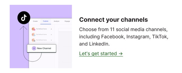 Connect Your Channels - Buffer email component (single column layout)