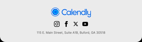 Email Footer Section - Calendly email component (footer layout)