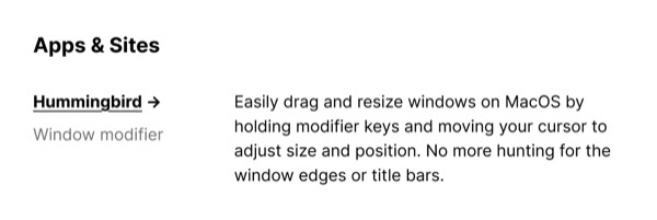App Feature Overview - Dense Discovery email component (single column layout)
