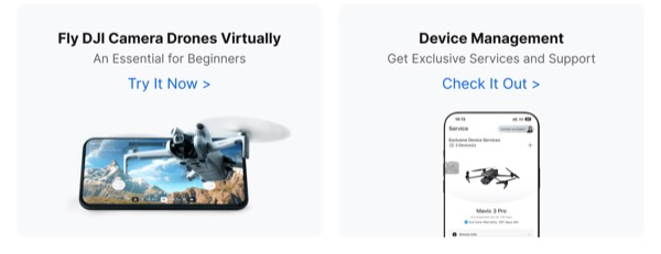 Drone Experience and Management - DJI email component (two column layout)