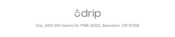 Simple Contact Information - Drip email component (footer layout)