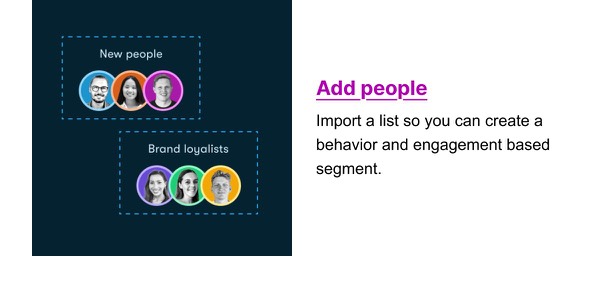 Add People Segment - Drip email component (single column layout)