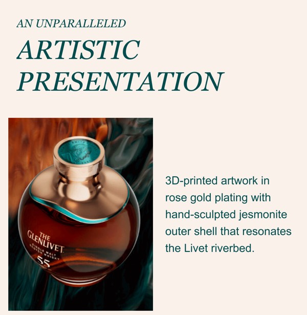 Artistic Presentation - The Glenlivet email component (single column layout)