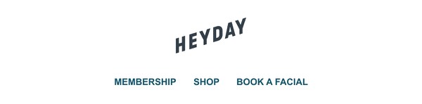 Email Header Links - Heyday email component (header layout)