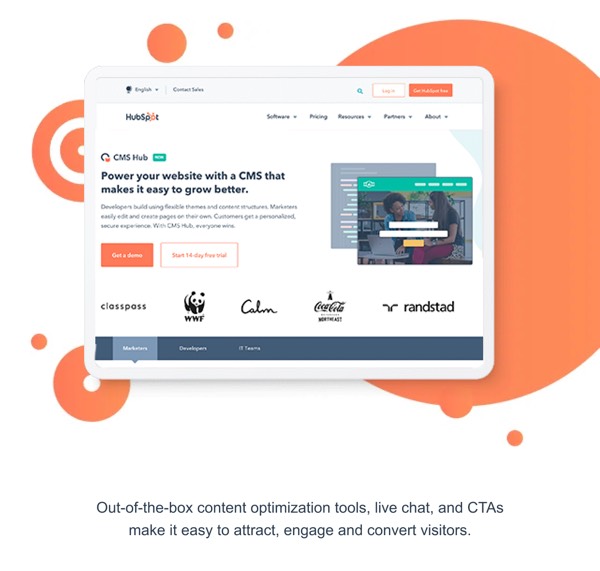 CMS Hub Overview - HubSpot email component (single column layout)