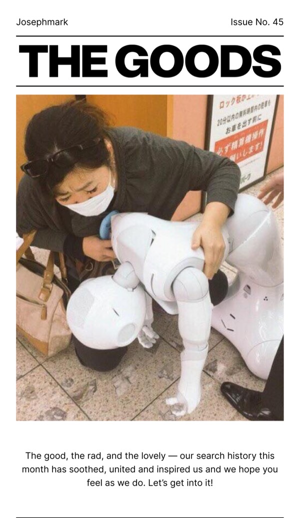 Newsletter Issue Overview - Joseph Mark email component (single column layout)