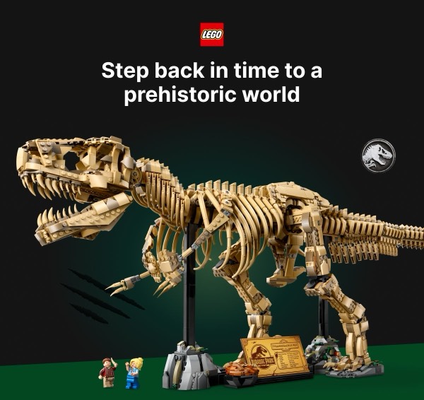 Prehistoric World Model Email - LEGO email component