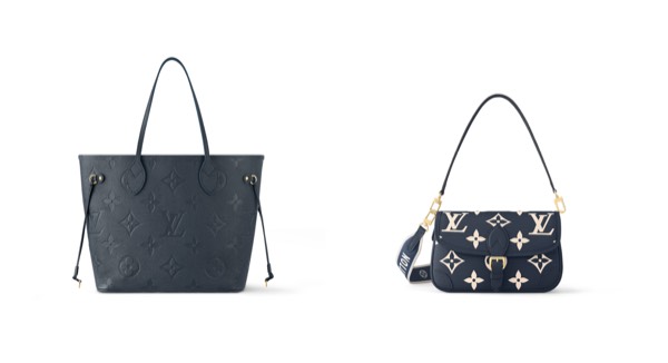 Luxury Handbags Display - Louis Vuitton email component (two column layout)
