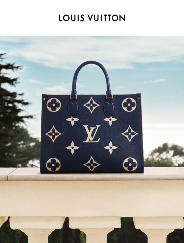 Elegant Handbag Display - Louis Vuitton email component (single column layout)