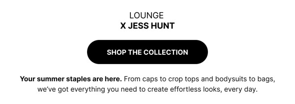 Lounge Collection Announcement - Lounge email component (single column layout)