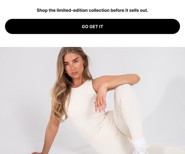 Limited Edition Collection Email - Lounge email component (single column layout)