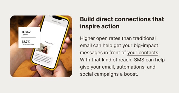 Impactful Email Connections - Mailchimp email component (single column layout)