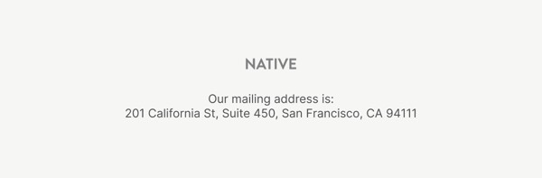 Mailing Address Section - Native email component (single column layout)