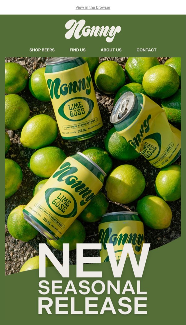 New Seasonal Release - Nonny email component (single column layout)