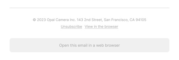 Email Footer - Opal email component (footer layout)