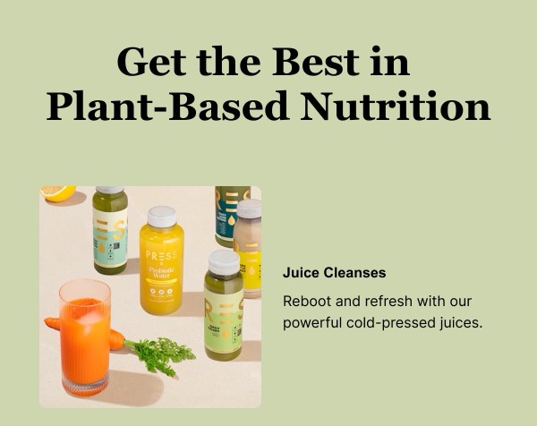 Juice Cleanse Promotion - Press email component (single column layout)
