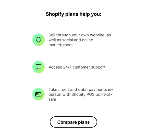 Shopify Plans Help You - Shopify email component (single column layout)