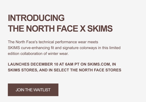 Collaboration Announcement - SKIMS email component (single column layout)