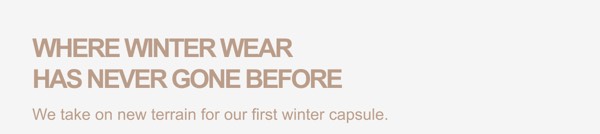 Winter Wear has Arrived - SKIMS email component (single column layout)