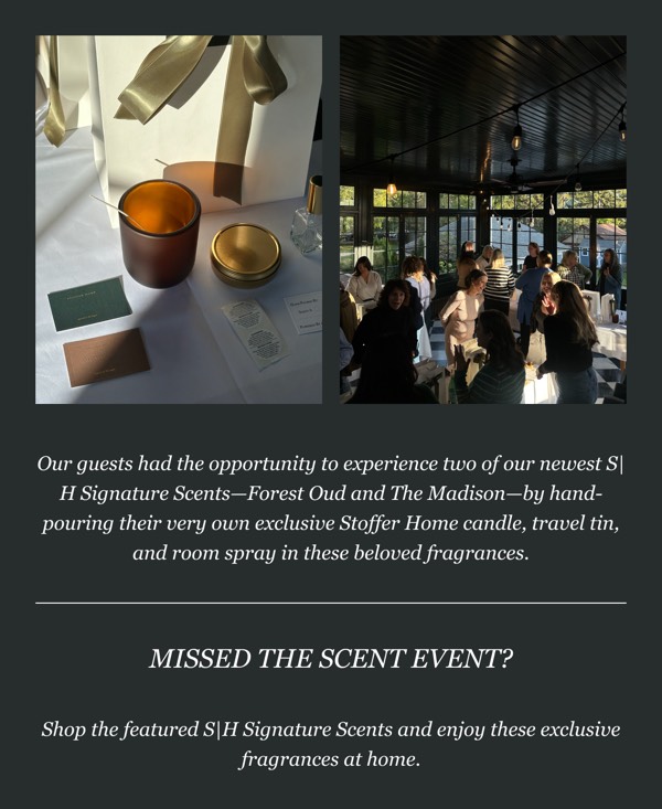 Scent Event Invitation - Stoffer email component (single column layout)