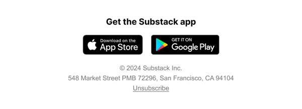 App Download Invitation - Substack email component (footer layout)