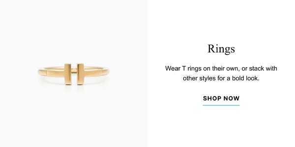 Stylish Rings for Purchase - Tiffany & Co. email component (single column layout)