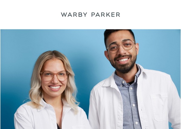 Team Introduction - Warby Parker email component (single column layout)