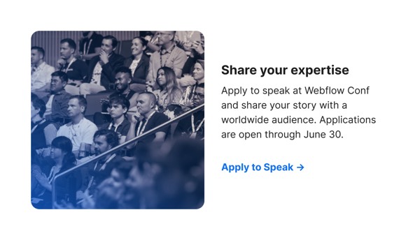 Share Your Expertise - Webflow email component (single column layout)