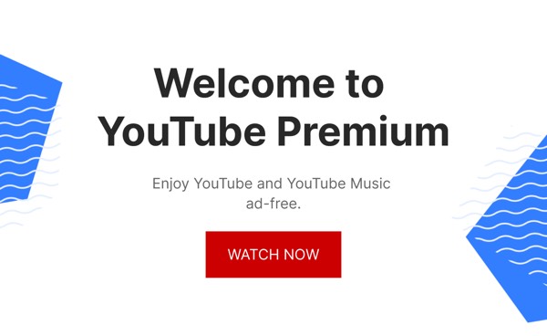 YouTube Premium Introduction - YouTube email component (single column layout)