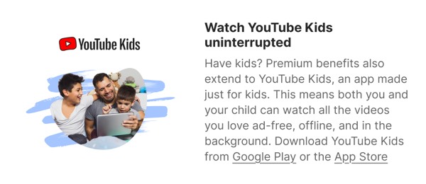 YouTube Kids Uninterrupted - YouTube email component (single column layout)