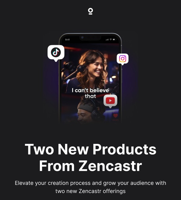 New Products from Zencastr - Zencastr email component (single column layout)